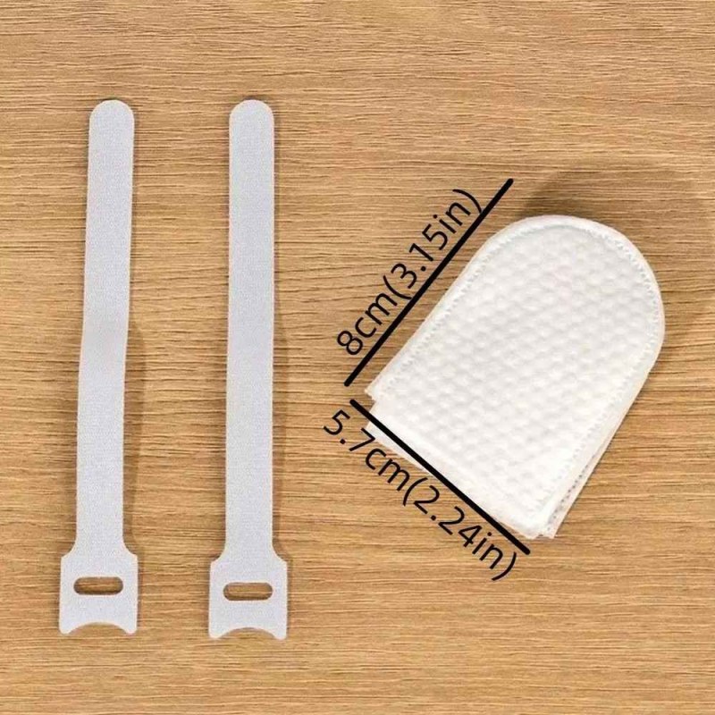 20Pcs Anti-splash Cotton Thickened Filter High-density Universal Faucet Filter (with 4 pcs T-strap)-0941
