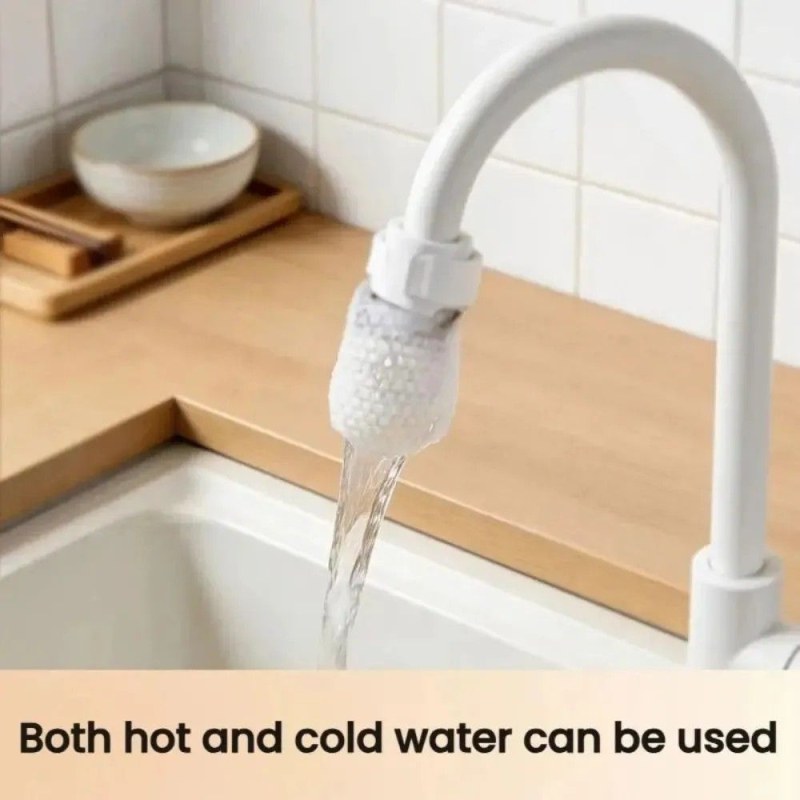 50Pcs Anti-splash Cotton Thickened Filter High-density Universal Faucet Filter (with 10pcs T-strap)-0941